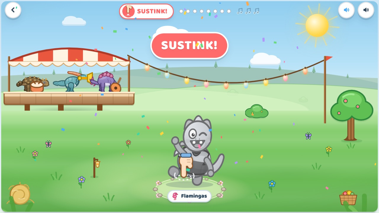 Žaidimas „Sustink!“ – šokama, kol groja muzika, ir sustingstama jai nutilus